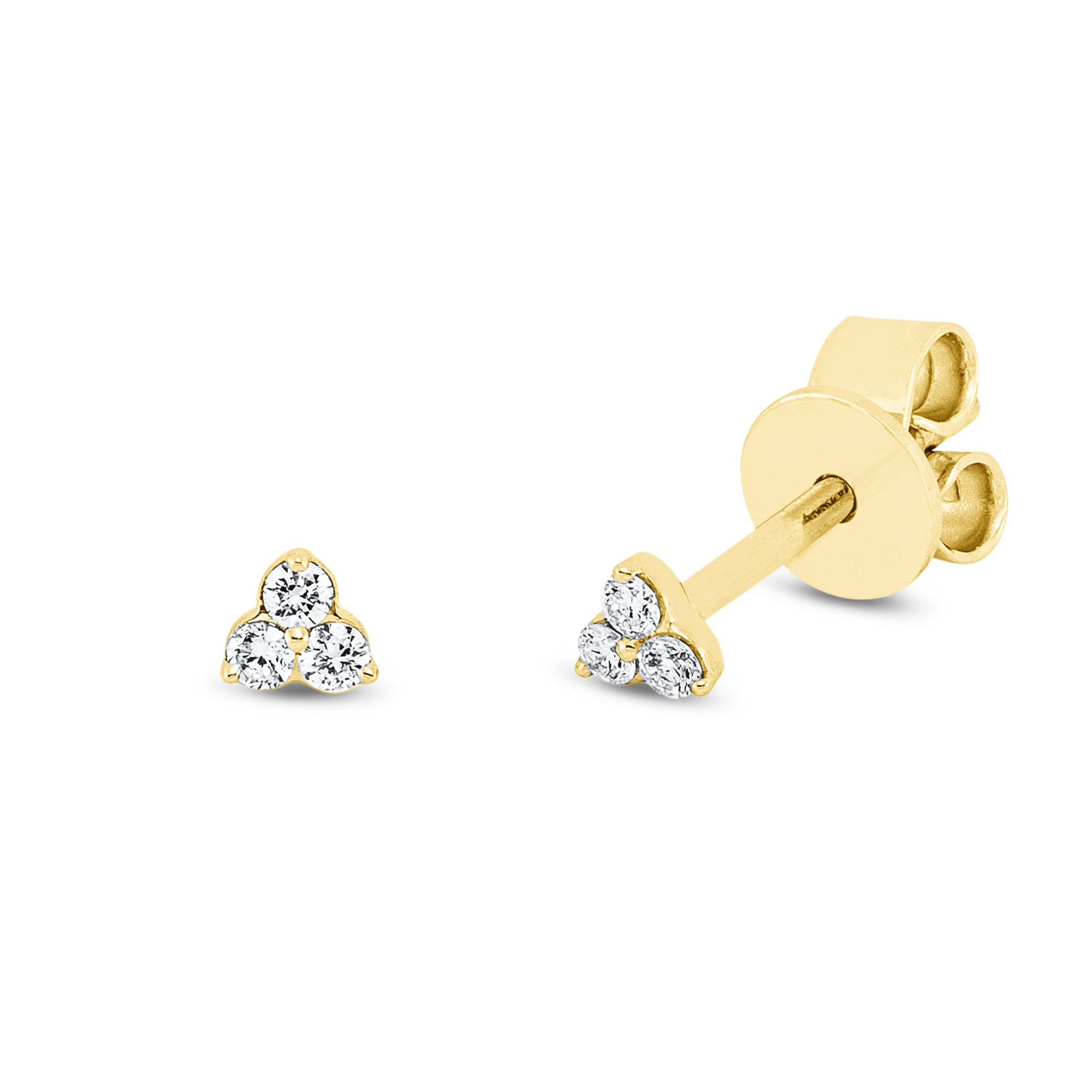 Ohrstecker - 750 Gelbgold mit 0,07ct Brillanten