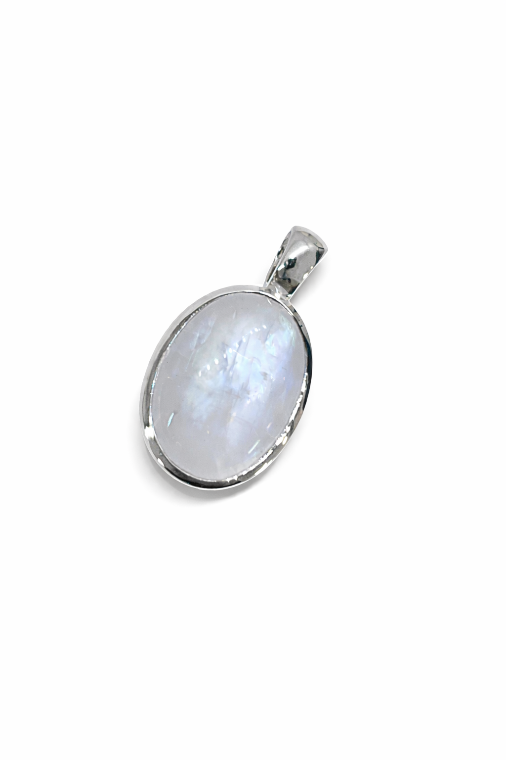Anhänger mit Regenbogenmondstein aus 925 Silber