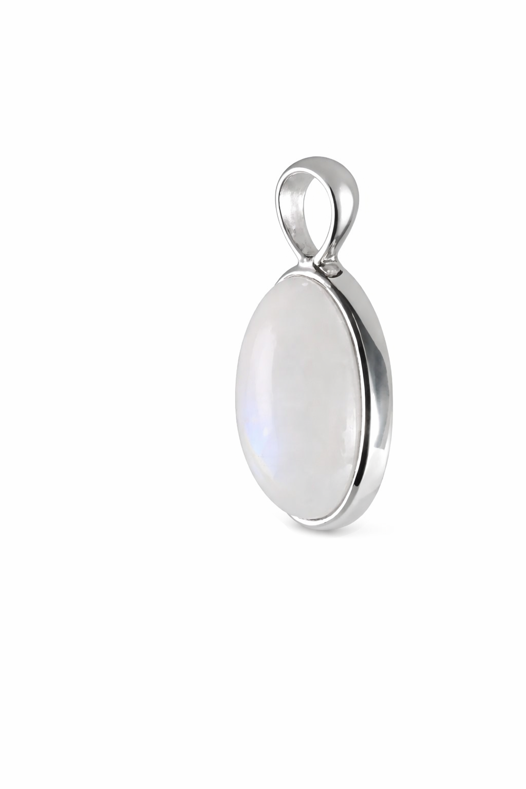 Anhänger mit Regenbogenmondstein aus 925 Silber